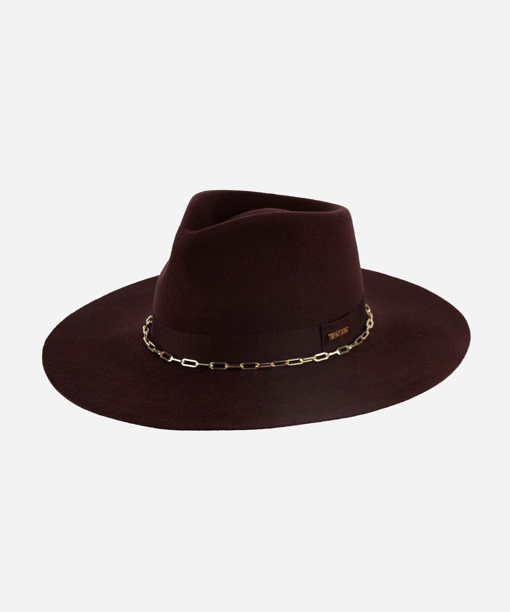 【新品タグ付】ALEXIA STAM Flat Brim Fedora Hat Raine Wide Brim Fedora | Structured Felt Fedora Hat for Women
