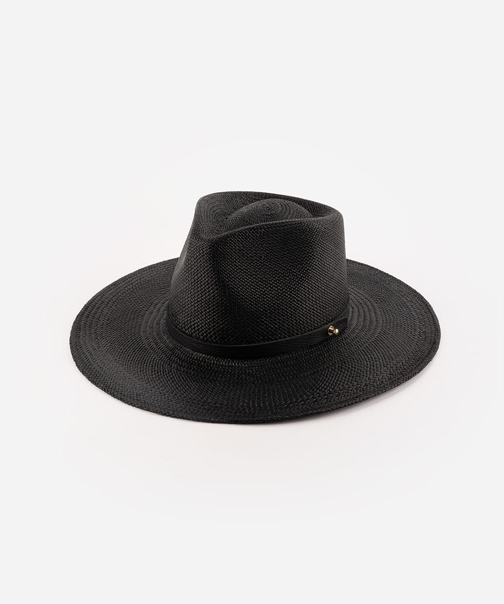 Carmen Teardrop Fedora | Wide Brim Panama Straw Hat for Women display picture 1