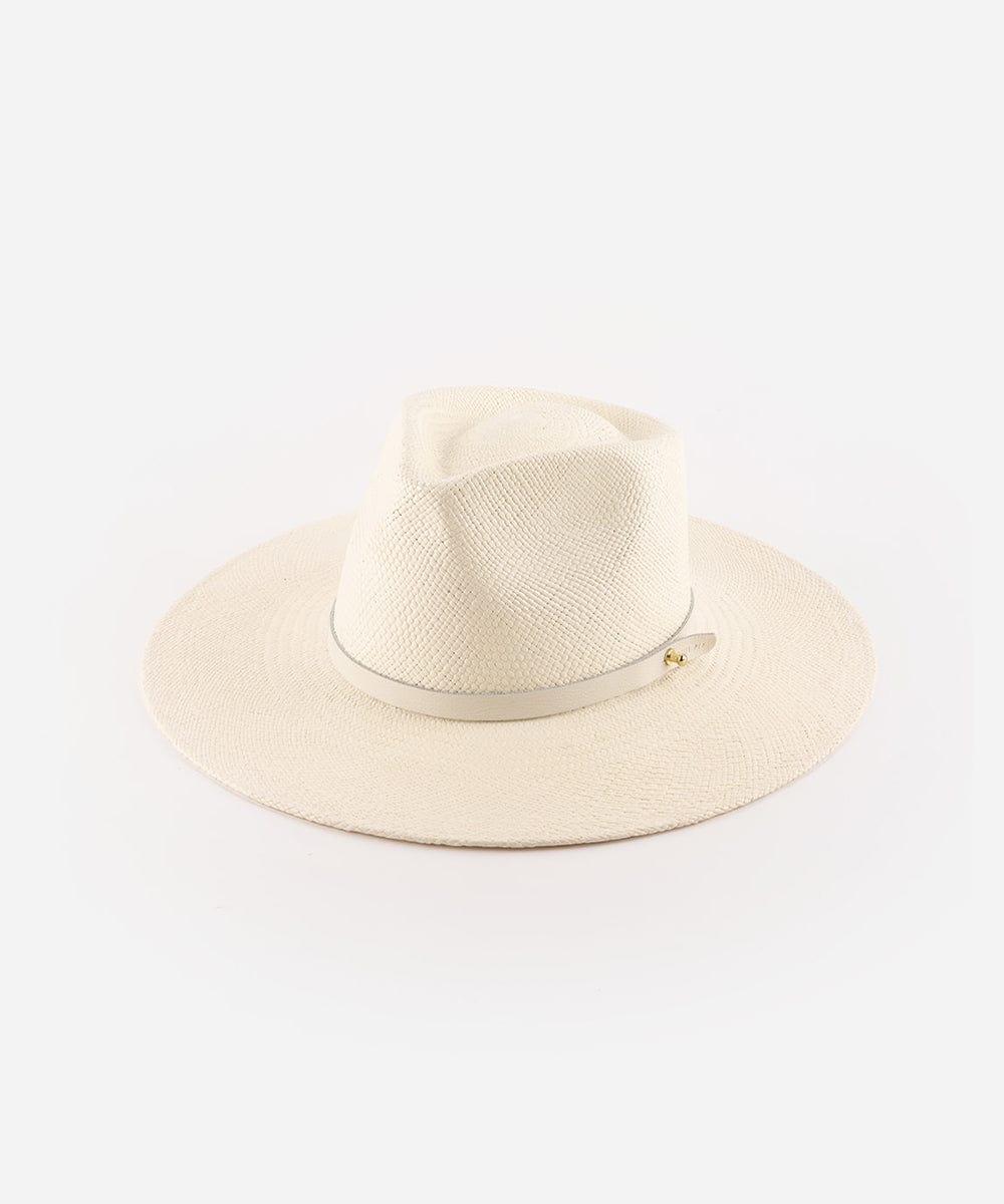 Carmen Teardrop Fedora | Wide Brim Panama Straw Hat for Women display picture 2